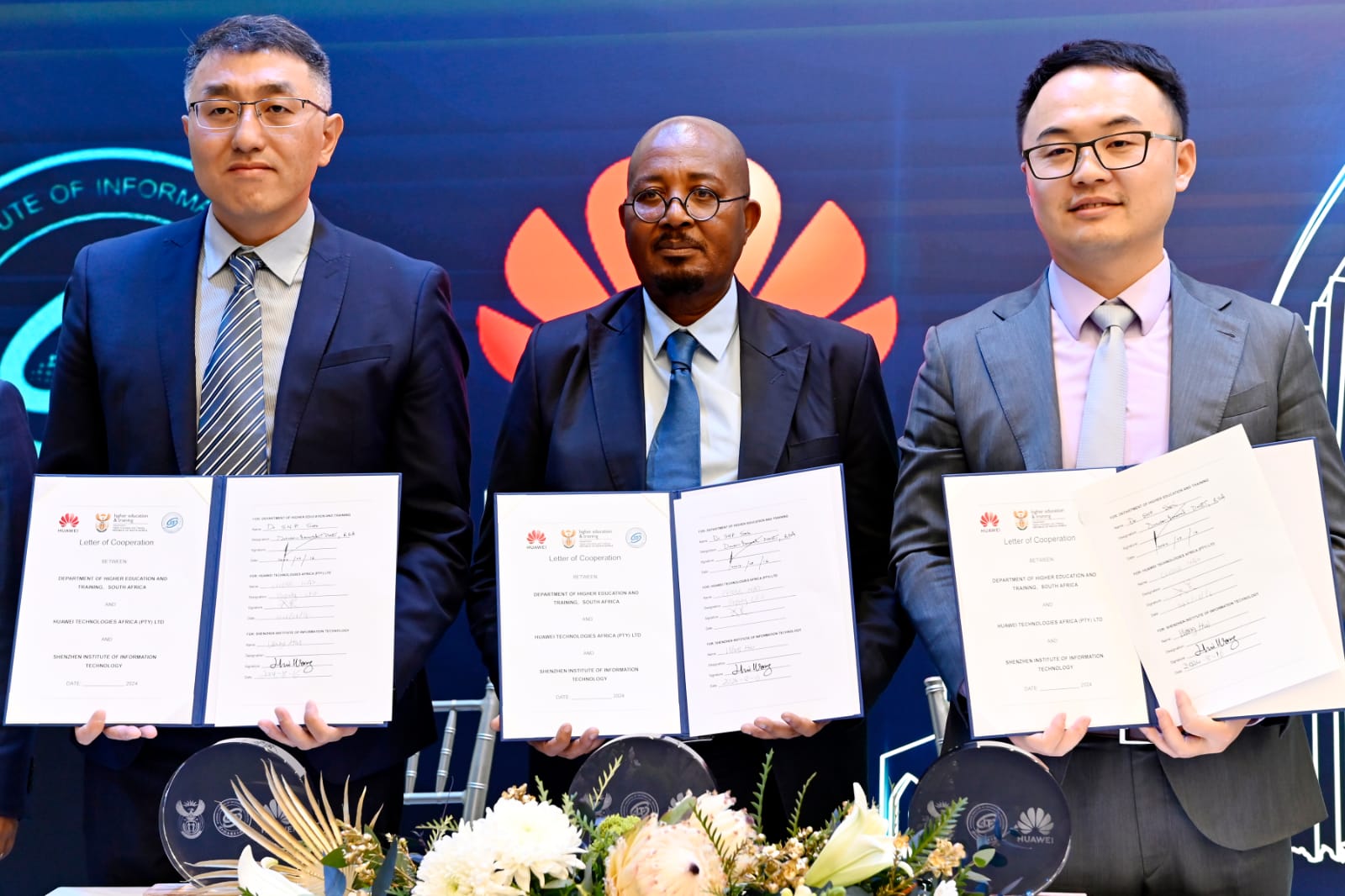 Huawei South Africa Department of Higher Education partnership signing — corporate event photography by EMT