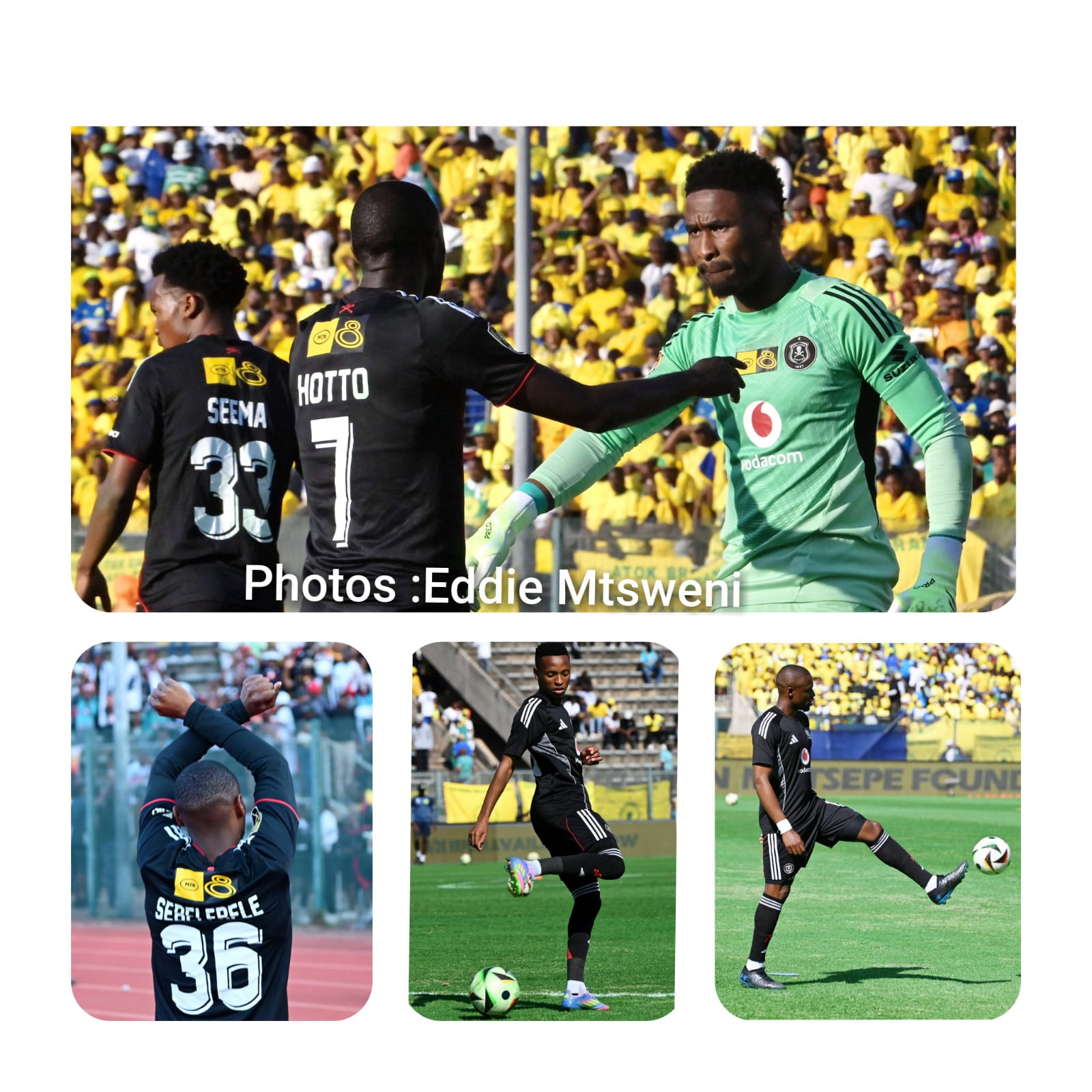 Orlando Pirates PSL match photography Johannesburg — Premier Soccer League action by Eddie Mtsweni