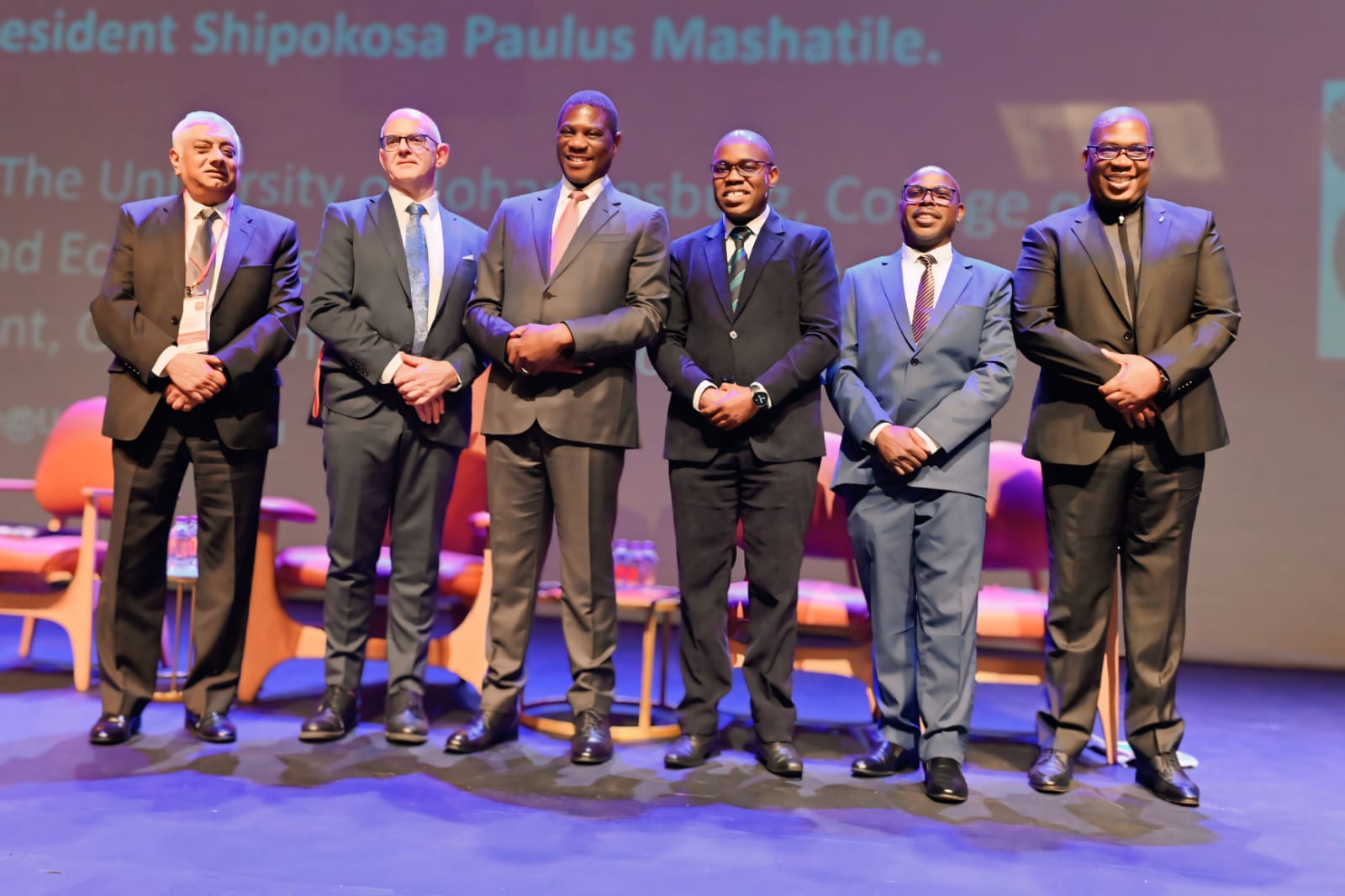 University of Johannesburg speaker panel — Deputy President Shipokosa Paulus Mashatile event photography